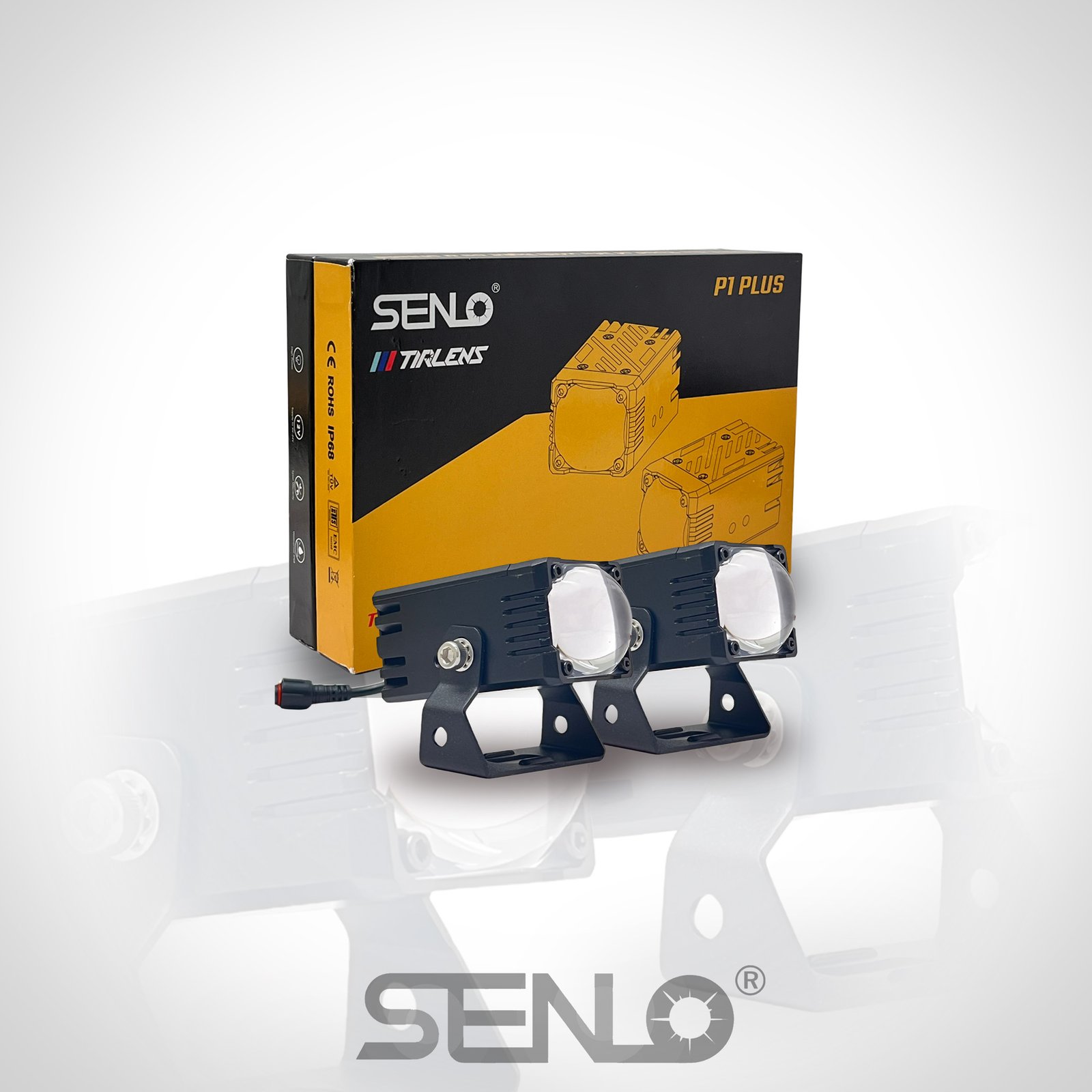 SENLO P1 PLUS MINI DRIVING LIGHT V2, 80W LIGHTING POWER, AUXILIARY LIGHT, FOG LIGHT